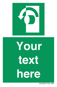 Custom Turn Anti-Clockwise Sign